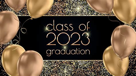 Class Of 2023 Graduation Text Design For Cards Invitations Or Banner