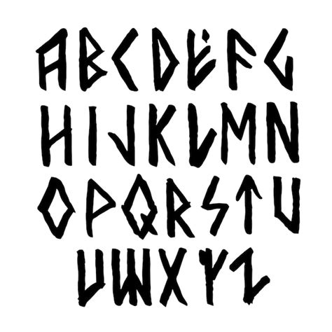 Alfabeto Dibujado A Mano De Estilo R Nico Vectorial Moderno Letras De