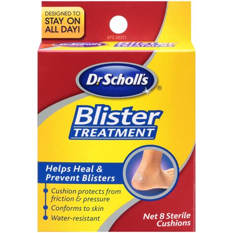 Dr Scholls Blister Treatment Sterile Cushions 8 Count Boxpackaging