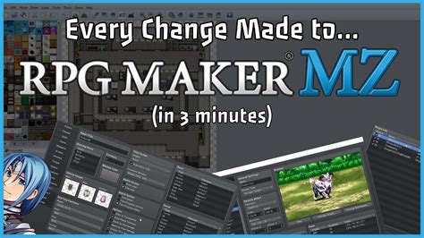 Every Change Made To Rpg Maker Mz In 3 Minutes Youtube