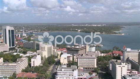 aerial perspective of dar es salaam city tanzania stock footage dar es aerial perspective