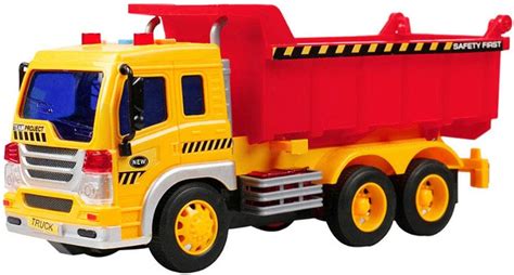 Mega Big Dump Truck With Lights And Soundpush And Go Friction Vehicle