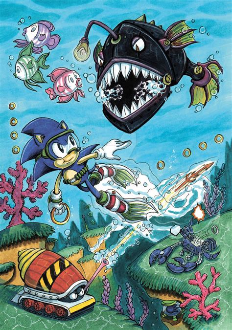 Sonic Underwater By Karin Karukami On Deviantart