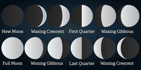 Waning Crescent Moon Diagram