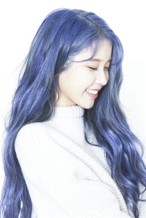Iu Pics 🌼 On Twitter Kpop Hair Color Hair Color Blue Blue Hair
