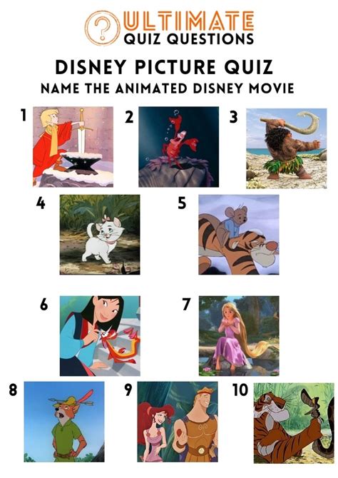 Ultimate Disney Picture Quiz Questions And Answers Quiz
