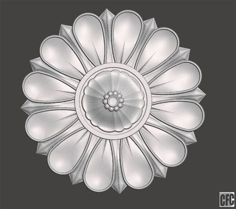Flower Bas Relief For Cnc Flcfc0b 3d Model 3d Printable Cgtrader
