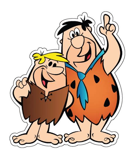 The Flintstones Fred And Barney Vinyl Sticker Printed Vinyl Decal Ag