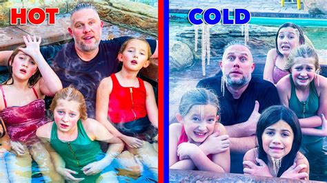 Last To Leave Hot Vs Cold Pool Challenge W The Shumway Show Youtube