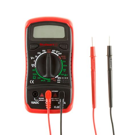 Digital Multimeter With Backlit Lcd Display And Needle Probes Amp Ohm
