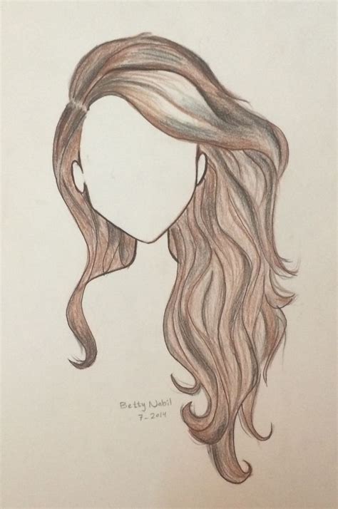 Draw Wavy Hair Hair Sketch How To Draw Hair Realistic Drawings