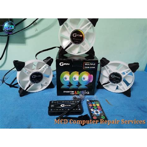 Gstorm Phantom Fan Argb 3in1 3 Fans With Hub And Remote Shopee