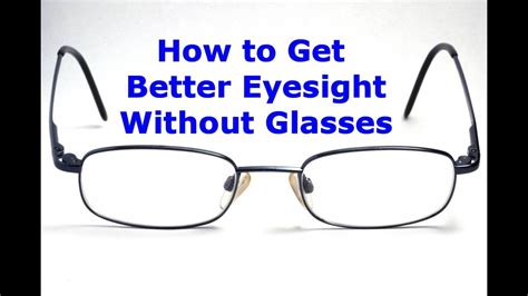 How To Get Better Eyesight Without Glasses Youtube