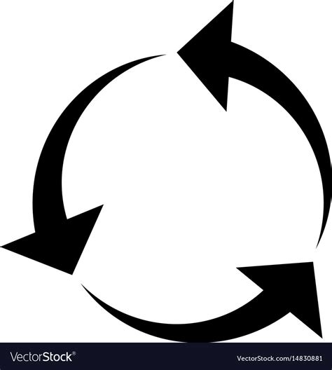 Circular Arrows Icon Royalty Free Vector Image