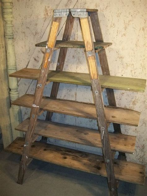 Double 6 Step Ladder Shelf Frame We Will Paint Stain Or Leave It