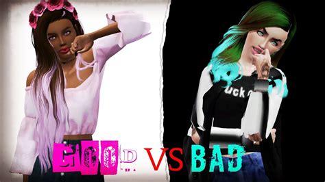 Sims 3 Create A Sim Good Vs Bad Collab With Justthatsimmer Youtube