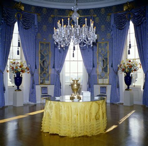 Kn C19633 Blue Room White House John F Kennedy