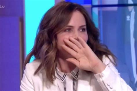 This Morning Phillip Schofield Tells Trinny Woodall Off For Trying To Spit Out Her Phlegm Ok