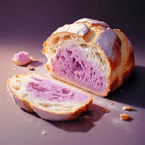 Premium Ai Image Loaf Of Freshly Baked Bread Generative Ai