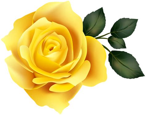 Yellow Rose Clip Art Image In 2021 Clip Art Sunflower
