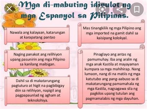 Masamang Epekto Ng Pananakop Ng Mga Espanyol Sa Pilipinas Sakahala
