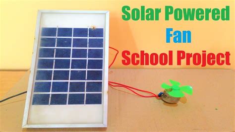 Mini Solar Powered Fan Class 9 Class 10 School Science Project For