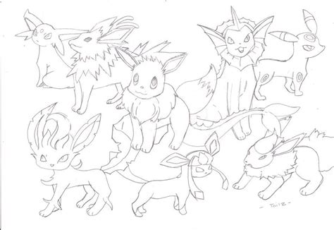 Pokemon Coloring Pages Eevee Evolutions Coloring Home