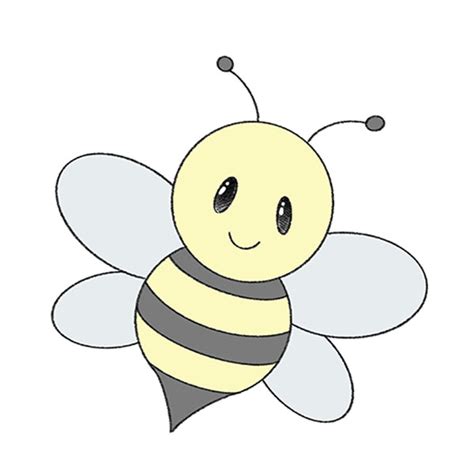 How To Draw A Cartoon Bee Easy Drawing Tutorial For Kids
