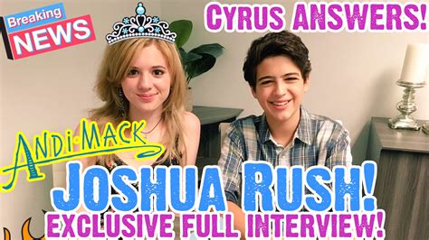 Joshua Rush Exclusive Interview With Andy Macks Cyrus Disneys First
