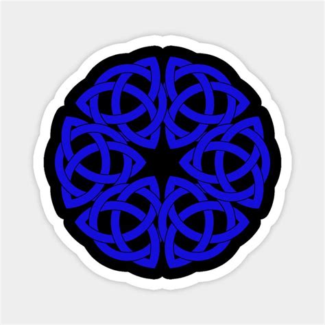 Celtic Knot Circle In Blue By Ravenwake Celtic Knot Circle Celtic