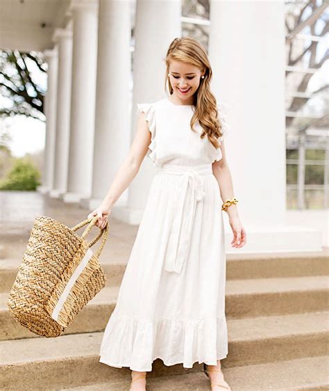 Fashion Blogger A Lonestar State Of Southern White Maxi Dresses