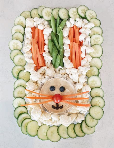 Easy Easter Veggie Trays Easter Bunny And Carrot