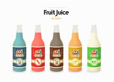 Fruit Juice Drinks Set The Sims 4 Emily Cc Finds