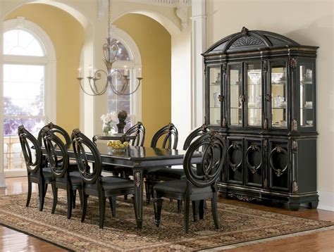 Gracie oaks allenport dining table hslt6185 table top color: 20 Wall Decor Ideas to Refresh Your Space | Architectural: Black Formal Dining Room Set