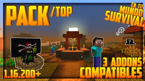 Top 3 Addons Minecraft Survival 116 👉 Pack De Mods Para Survival