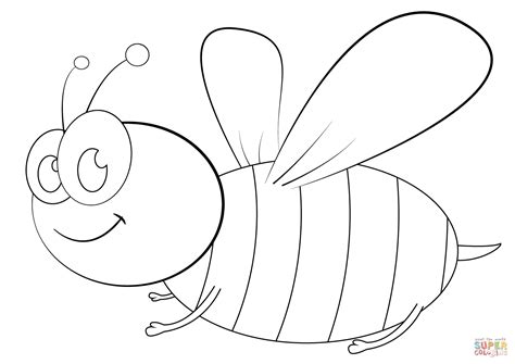 Coloring Page Of A Bee Free Printable Templates