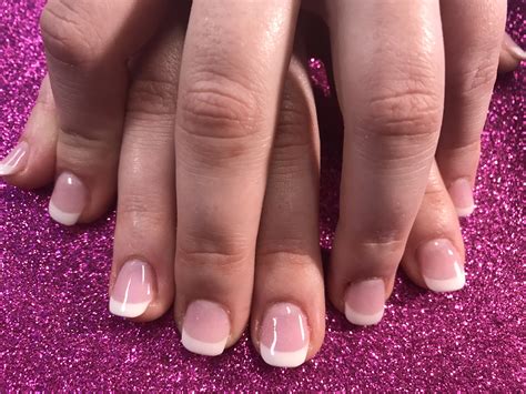 Pretty New Set Pink And White Using Dip Powder On Natural Nails Top Nails