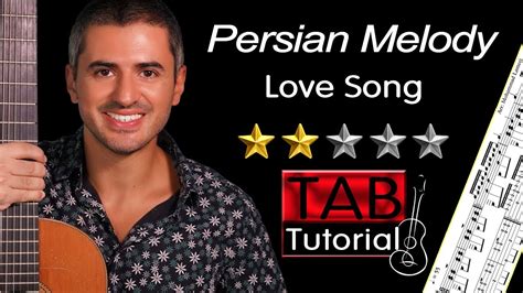 Persian Melody Classical Guitar Tutorial Sheet And Tab آهنگ پرشین