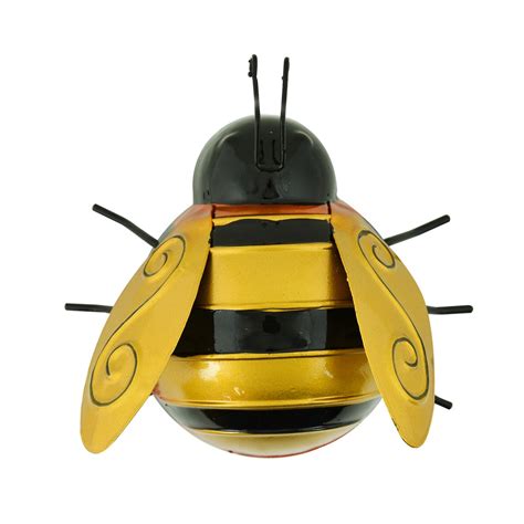 Metal Insect Garden Statues Ornament Bee Ladybird Bug Outdoor Wall