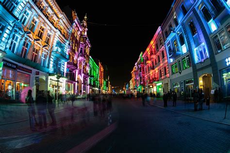The Longest Main Street In Europe Piotrkowska Street Lodz In Polan