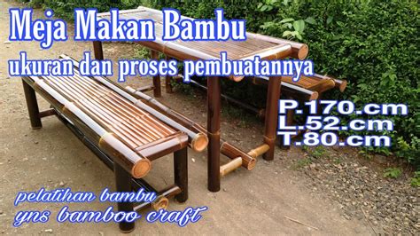 Cara membuat kursi dari bambu. Cara Membuat Kursi Dari Bambu || Meja Makan Bambu - YouTube