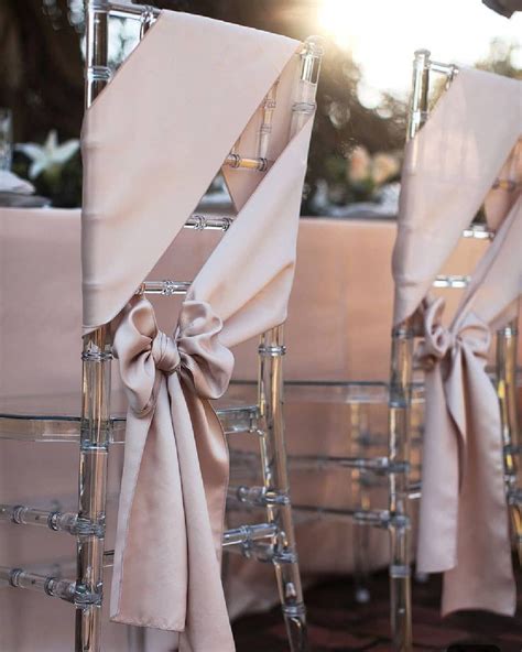 Acrylic Chairs And Elegant Sash Draping Benfieldphotography Weddings