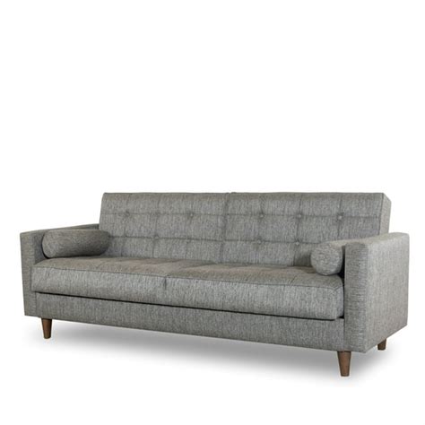 Mid Century Modern William Willow Gray Sleeper Sofa