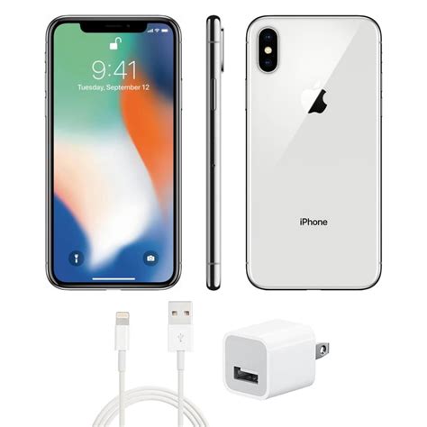 Refurbished Iphone X A Grade Silver 256 Gb Unlocked Excellent
