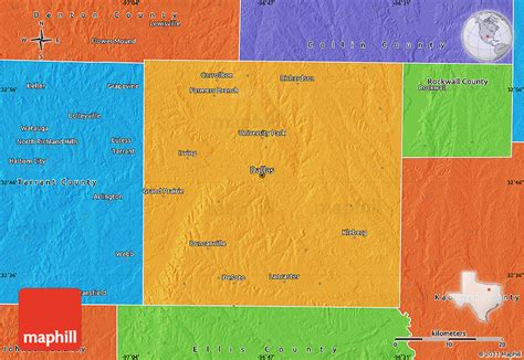 Political Map Of Dallas County