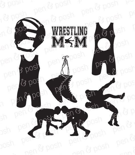 Wrestling Svg Wrestling Wrestling Svg Files Wrestling Monogram