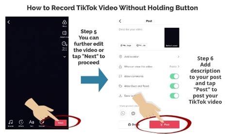 How To Record Tiktok Video Without Holding Button My Media Social
