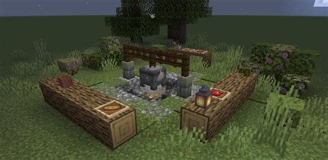 A Campfire Design With Some Of The New Blocks Minecraft