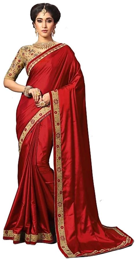 Buy Bigben Textile Universal Silk Party Wear Saree With Blouse At 70 Off Paytm Mall