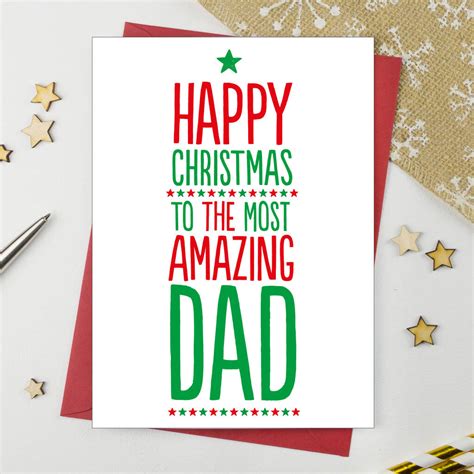 Amazing Dad Christmas Card By A Is For Alphabet